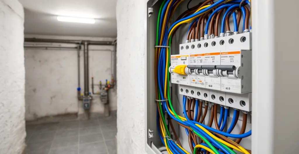 Tableau électrique conforme pour borne de recharge avec protection différentielle